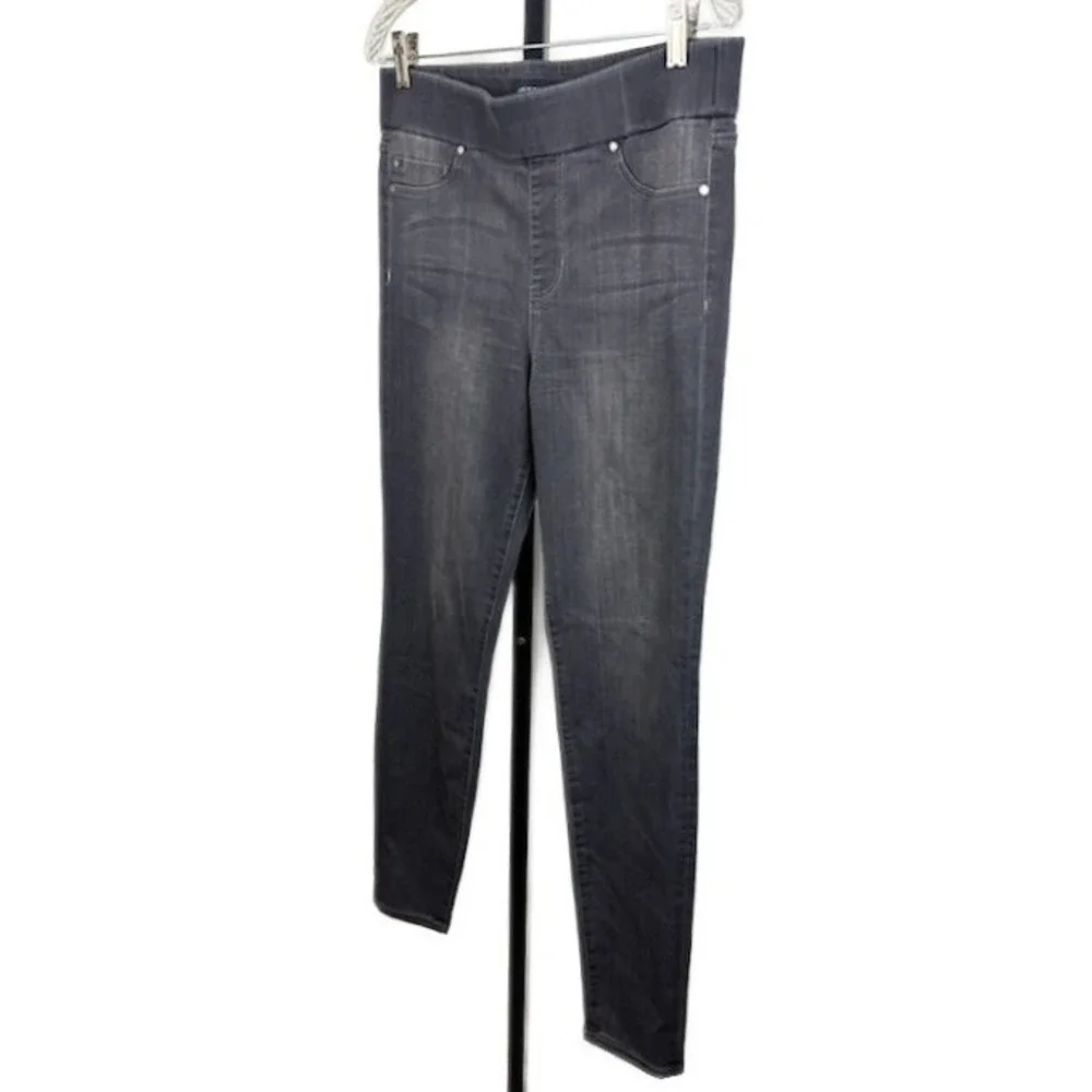 Liverpool The Skinny Gray Denim Jeans Leggings Elastic Waist Women's Size‎ 10 30